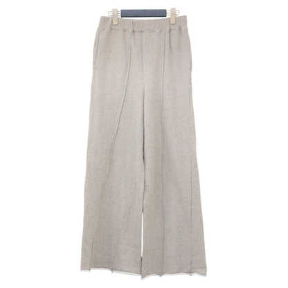 25秋冬 裏毛 ワイド パンツ / スウェットパンツ ウエストゴム コットン