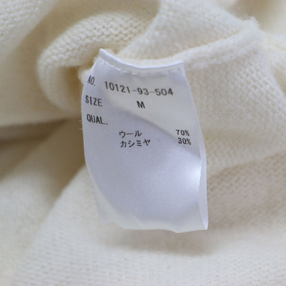 ウール カシミヤ タートル ニットワンピース / ミディ丈 長袖 オーバーサイズ スリット