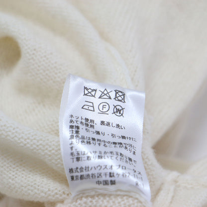 ウール カシミヤ タートル ニットワンピース / ミディ丈 長袖 オーバーサイズ スリット