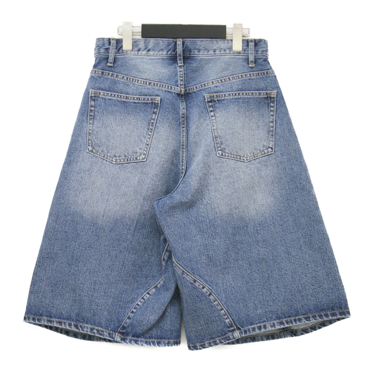 × SHIPS 別注 25秋冬 デニム バミューダ ショーツ / ハーフパンツ ワイド Aライン コットン