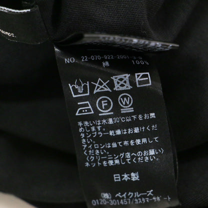バックオープン ルーズ ロンT / カットソー Tシャツ 長袖 ボートネック コットン
