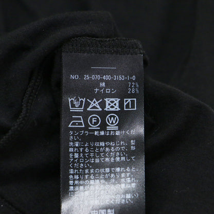 25春夏 クルーネック シアー ロング Tシャツ / カットソー 長袖 コットン