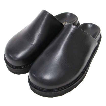 25秋冬 レザー クロッグ サンダル / CLOG SANDALS サボ スリッパ ボリュームソール ラウンドトゥ