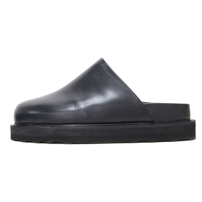 25秋冬 レザー クロッグ サンダル / CLOG SANDALS サボ スリッパ ボリュームソール ラウンドトゥ