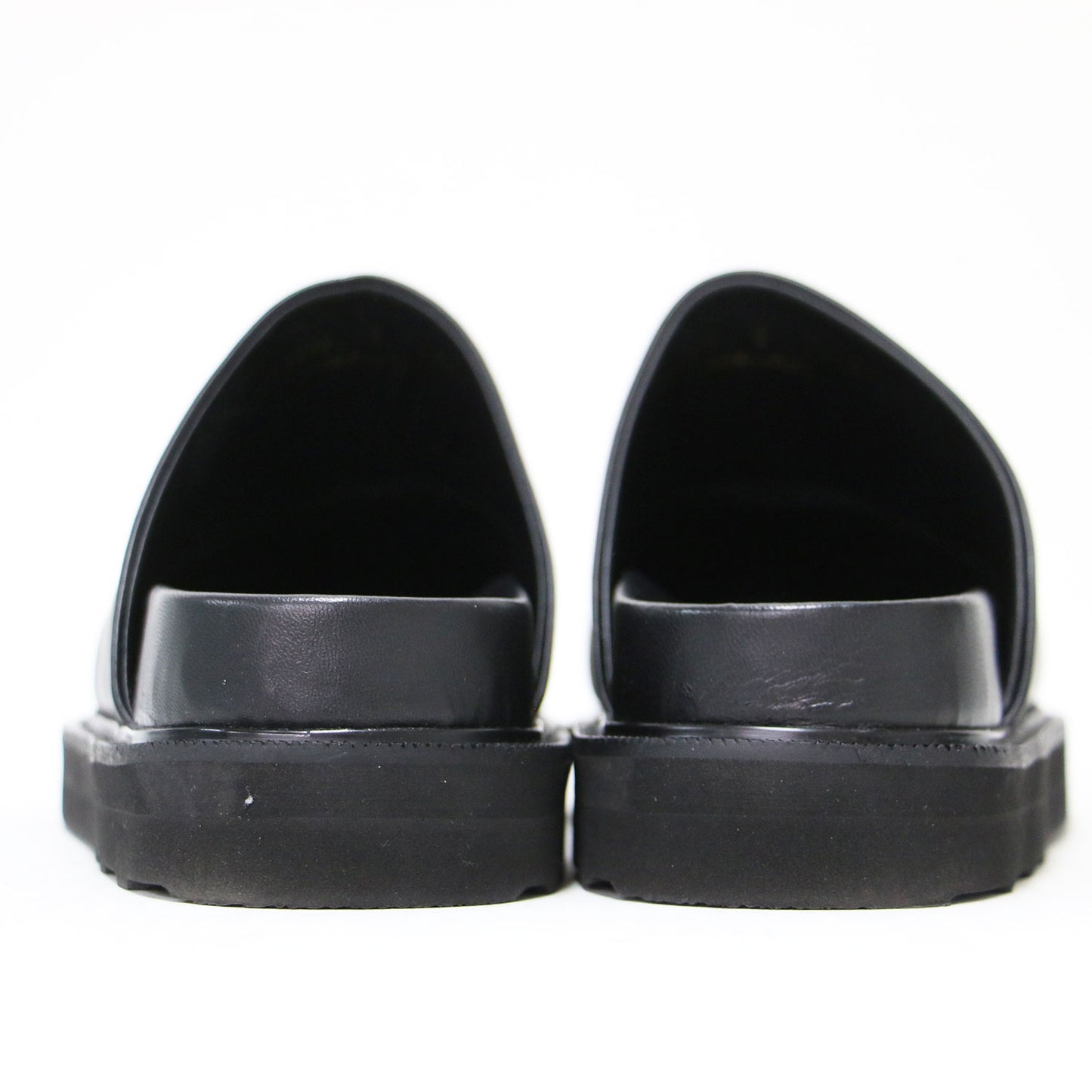 25秋冬 レザー クロッグ サンダル / CLOG SANDALS サボ スリッパ ボリュームソール ラウンドトゥ