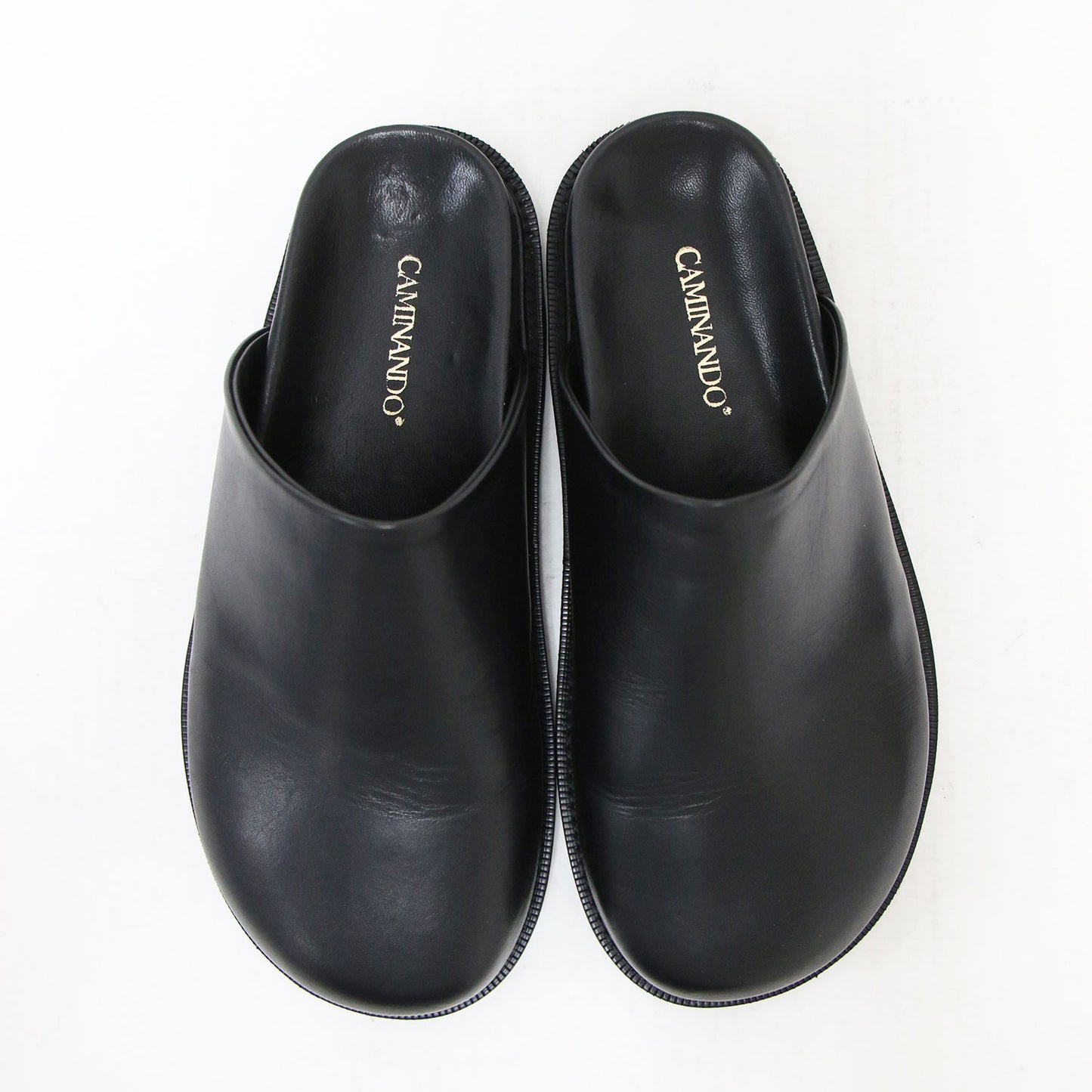 25秋冬 レザー クロッグ サンダル / CLOG SANDALS サボ スリッパ ボリュームソール ラウンドトゥ