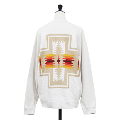 23秋冬 バックプリント スウェット / Unisex Back Print Sweat プルオーバー 長袖 ラグランスリーブ 裏毛 コットン