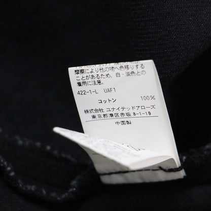 24秋冬 ブラックデニム ステッチ スカート / ミニ丈 台形 コットン