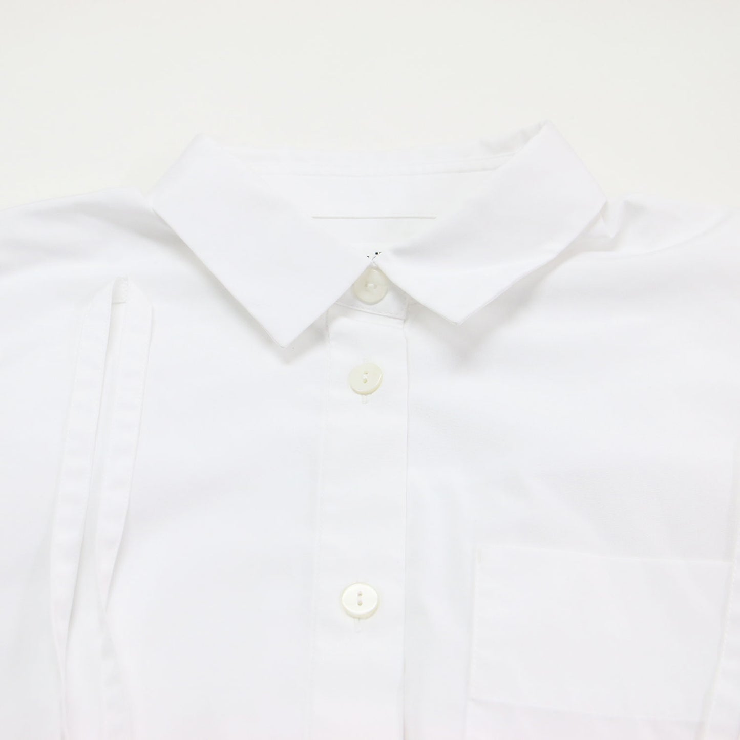 25秋冬 リボン シャツ 300IA730-1691 / RIBBON SHIRT ブラウス 長袖 フリンジ オーバーサイズ コットン