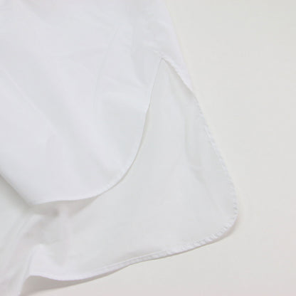 25秋冬 リボン シャツ 300IA730-1691 / RIBBON SHIRT ブラウス 長袖 フリンジ オーバーサイズ コットン