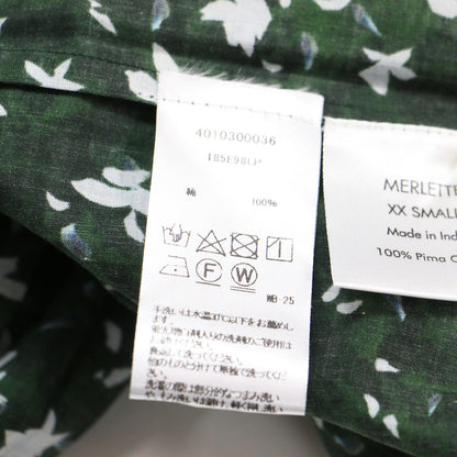 花柄 ティアード ミディ ワンピース / MAIDA MIDI PRINT 長袖 クルーネック フレア フラワープリント