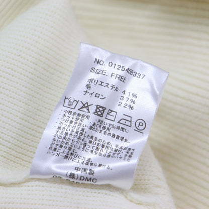 25秋冬 接結ニット カーディガン / 0125408337 / 長袖 クルーネック 金ボタン ウール