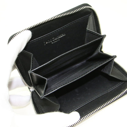 スタッズ付き ラウンドジップ スモール 財布 / SMALL ZIP PURSE WITH STUDS コインケース カードケース メタリック レザー