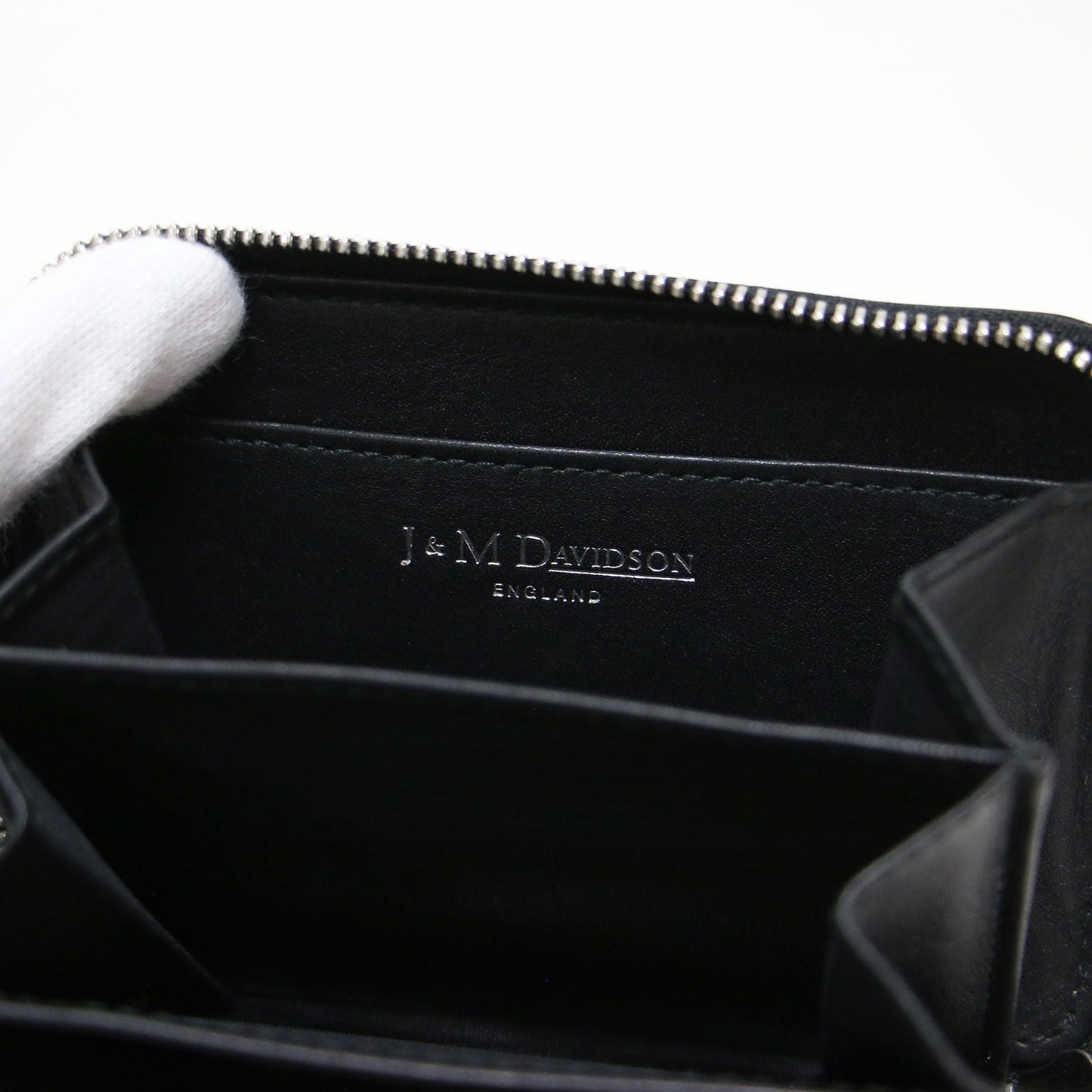スタッズ付き ラウンドジップ スモール 財布 / SMALL ZIP PURSE WITH STUDS コインケース カードケース メタリック レザー
