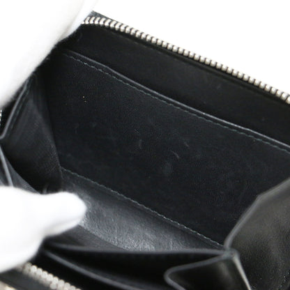 スタッズ付き ラウンドジップ スモール 財布 / SMALL ZIP PURSE WITH STUDS コインケース カードケース メタリック レザー