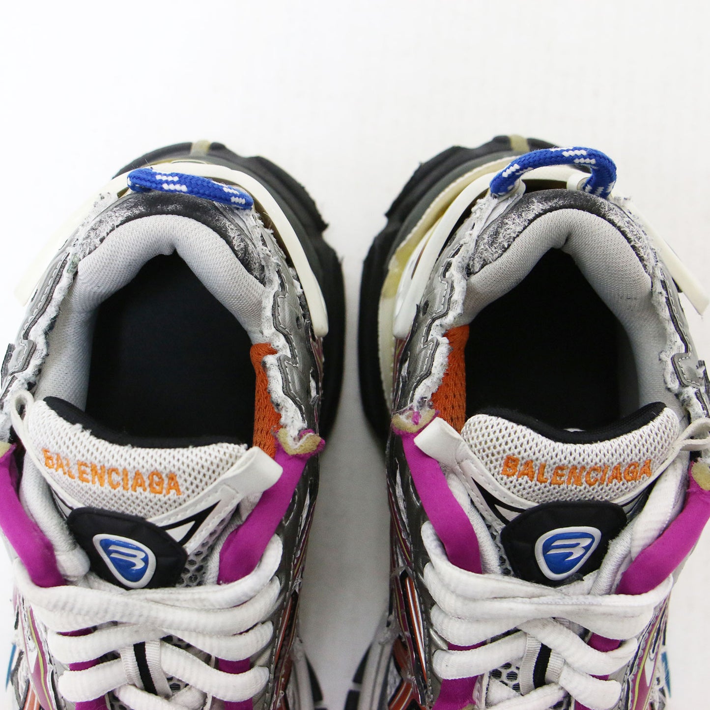 22春夏 ランナー スニーカー / Runner ローカット レースアップ ボリュームソール メッシュ ユーズド加工