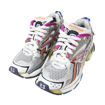 22春夏 ランナー スニーカー / Runner ローカット レースアップ ボリュームソール メッシュ ユーズド加工