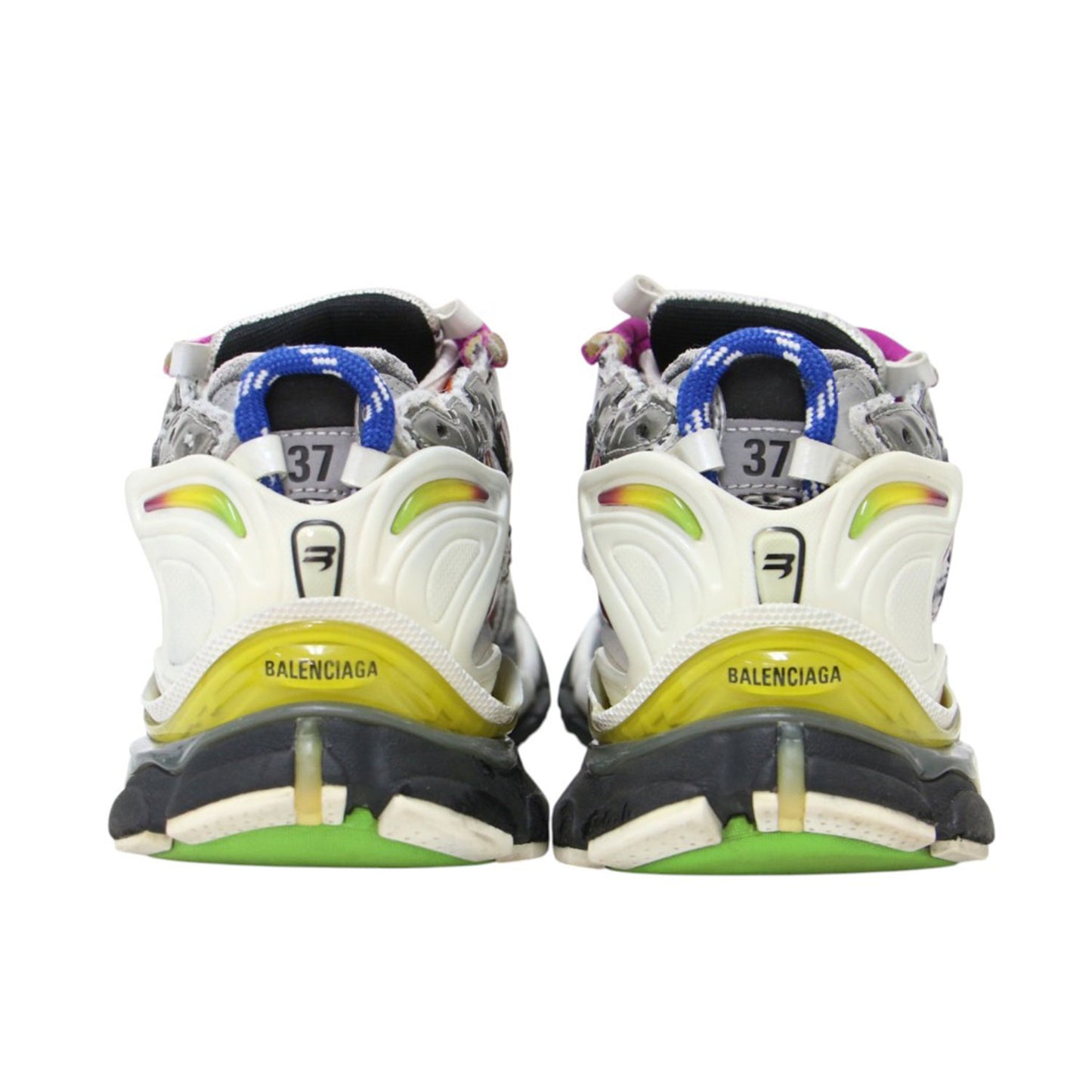 22春夏 ランナー スニーカー / Runner ローカット レースアップ ボリュームソール メッシュ ユーズド加工