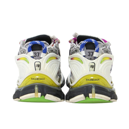 22春夏 ランナー スニーカー / Runner ローカット レースアップ ボリュームソール メッシュ ユーズド加工