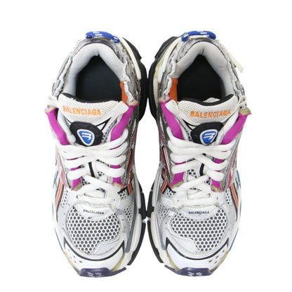 22春夏 ランナー スニーカー / Runner ローカット レースアップ ボリュームソール メッシュ ユーズド加工