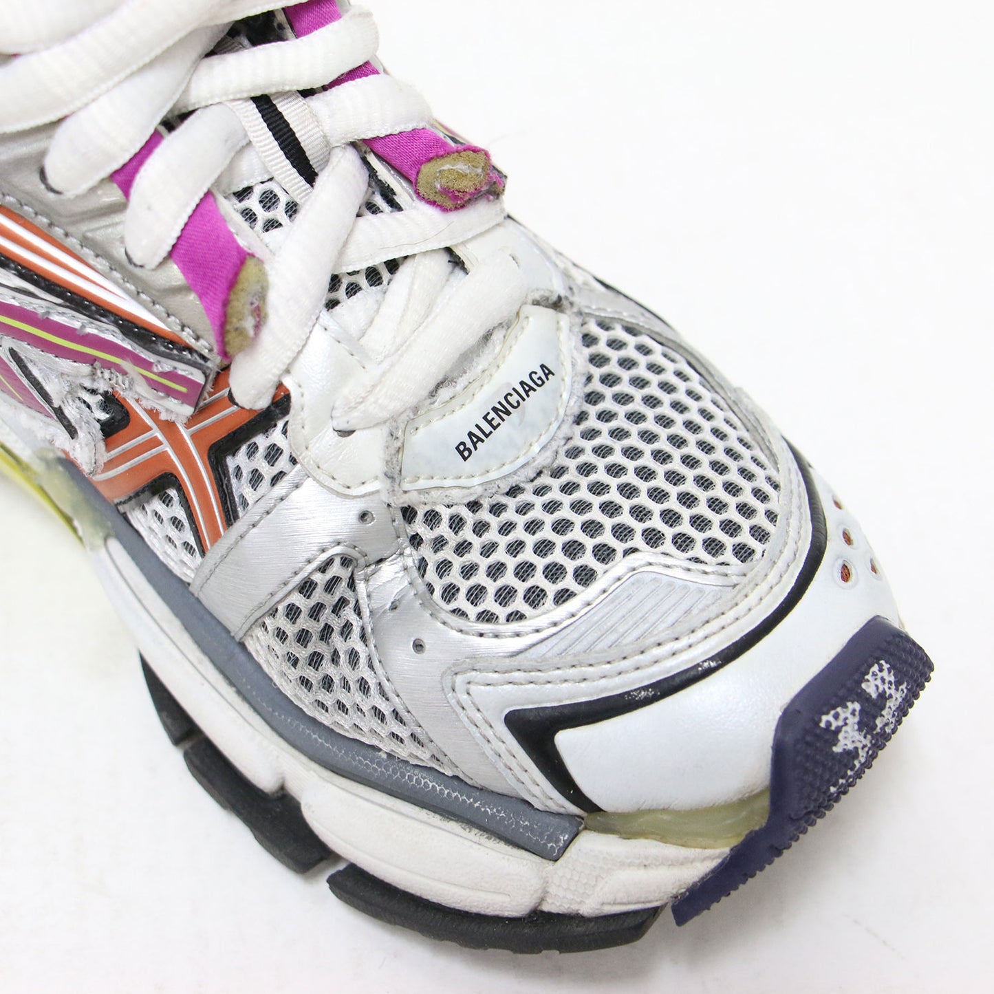 22春夏 ランナー スニーカー / Runner ローカット レースアップ ボリュームソール メッシュ ユーズド加工
