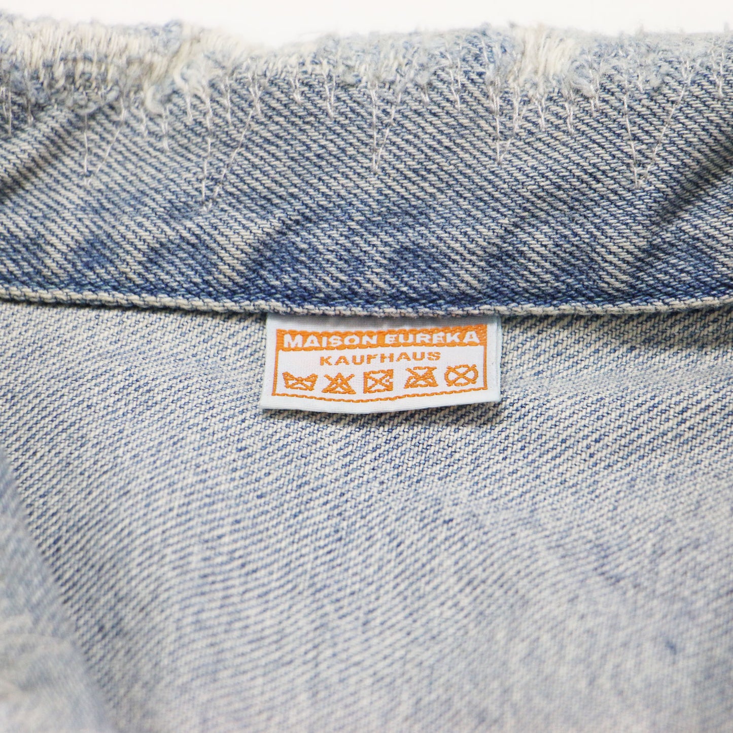 オーバーサイズ ダメージ デニム ジャケット / CLASSIC DENIM JACKET Gジャン ショート丈 コットン