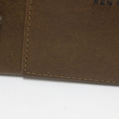 × KEN NAKAYAMA 26春夏 コラボミニウォレット / 折り財布 L字ファスナー 中山 剣 犬 プリント 牛革