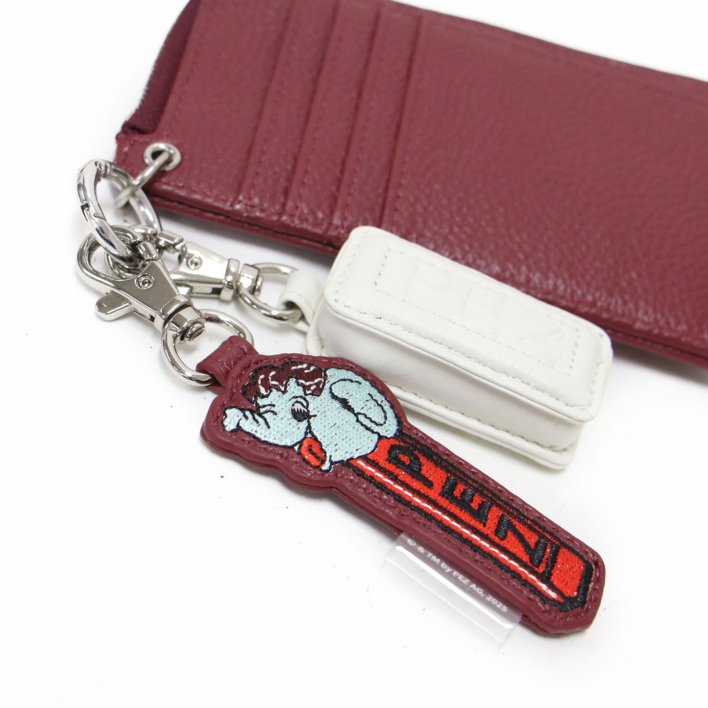 × PEZ 25秋冬 本革 フラグメントケース / 財布 コインケース カードケース チャーム付き カウレザー
