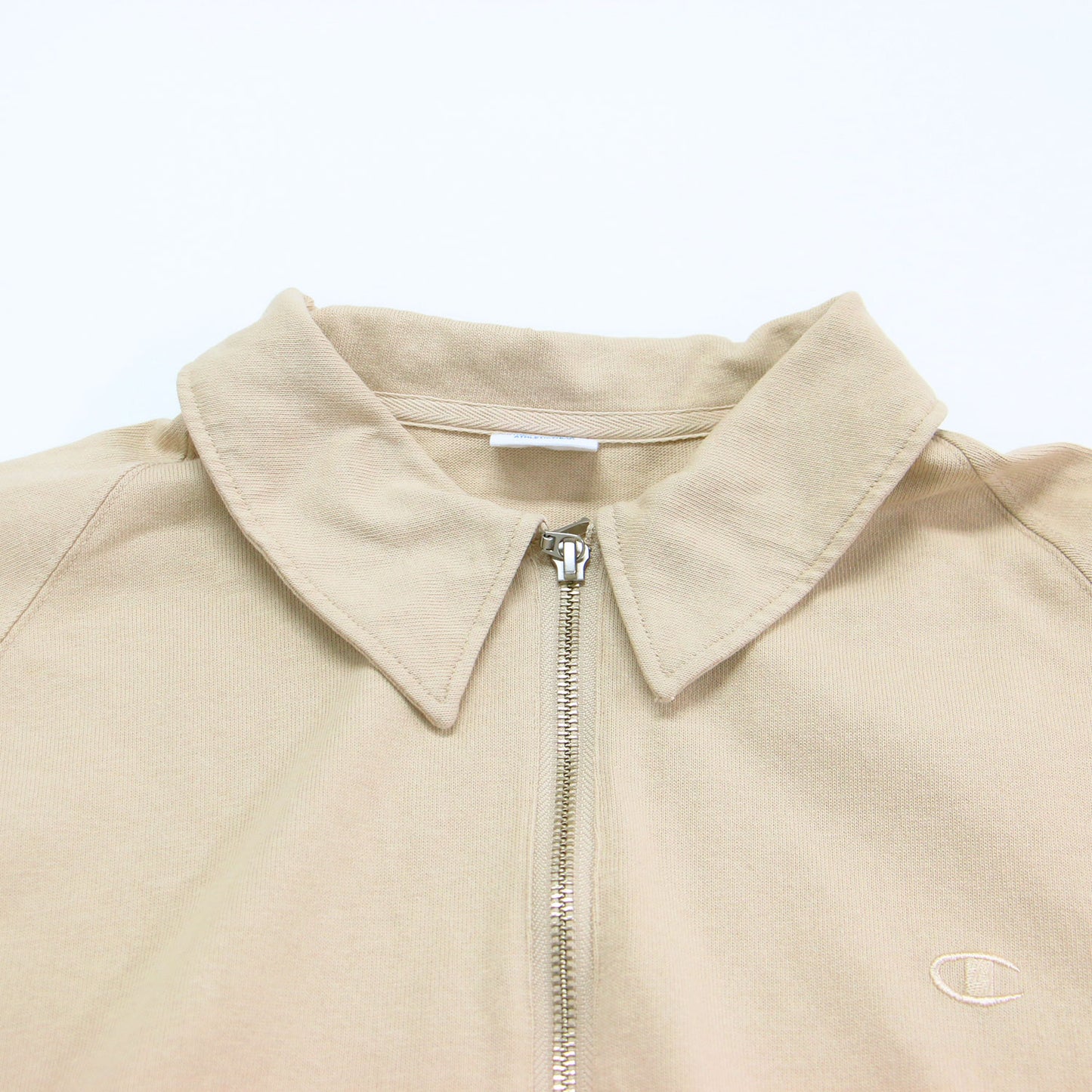 × FRAMeWORK 別注 26春夏 ハーフジップ ワイドTシャツ / JERSEY HALF ZIP TEE プルオーバー 5分袖 ラグラン ロゴ 刺繍 コットン