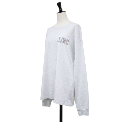 × FRAMeWORK 別注 ロゴ 長袖Tシャツ / カットソー クルーネック ワイド コットン