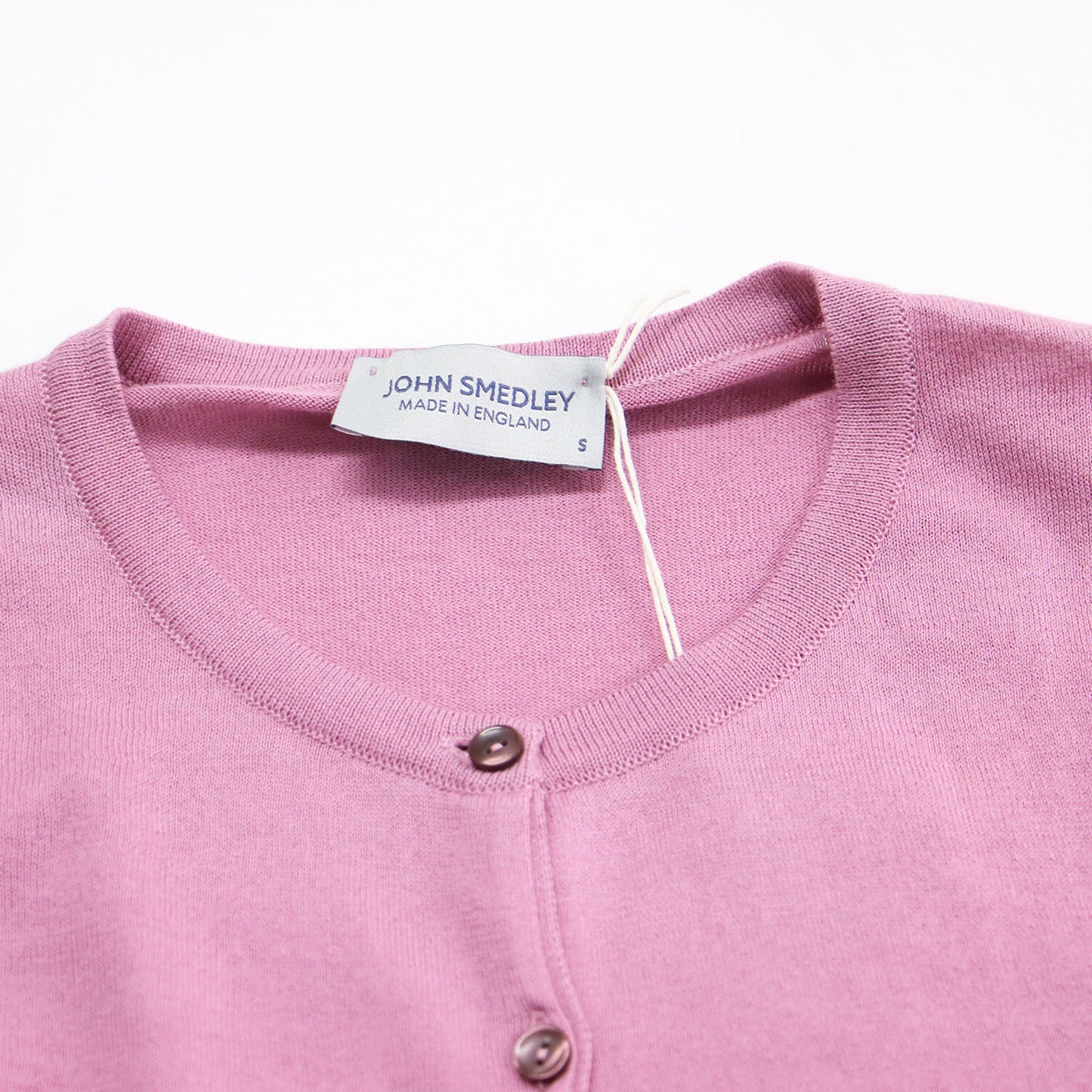 スリムフィット クルーネック カーディガン / SLIM FIT ISLINGTON ニット 長袖 コンパクト ハイゲージ コットン