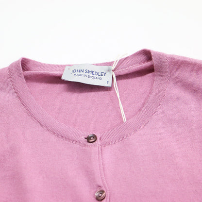 スリムフィット クルーネック カーディガン / SLIM FIT ISLINGTON ニット 長袖 コンパクト ハイゲージ コットン