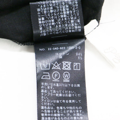 22春夏 ナチュラルシアー ワンピース / Natural Sheer 5分袖 Vネック ロング丈 タック ギャザー カットオフ コットン リネン