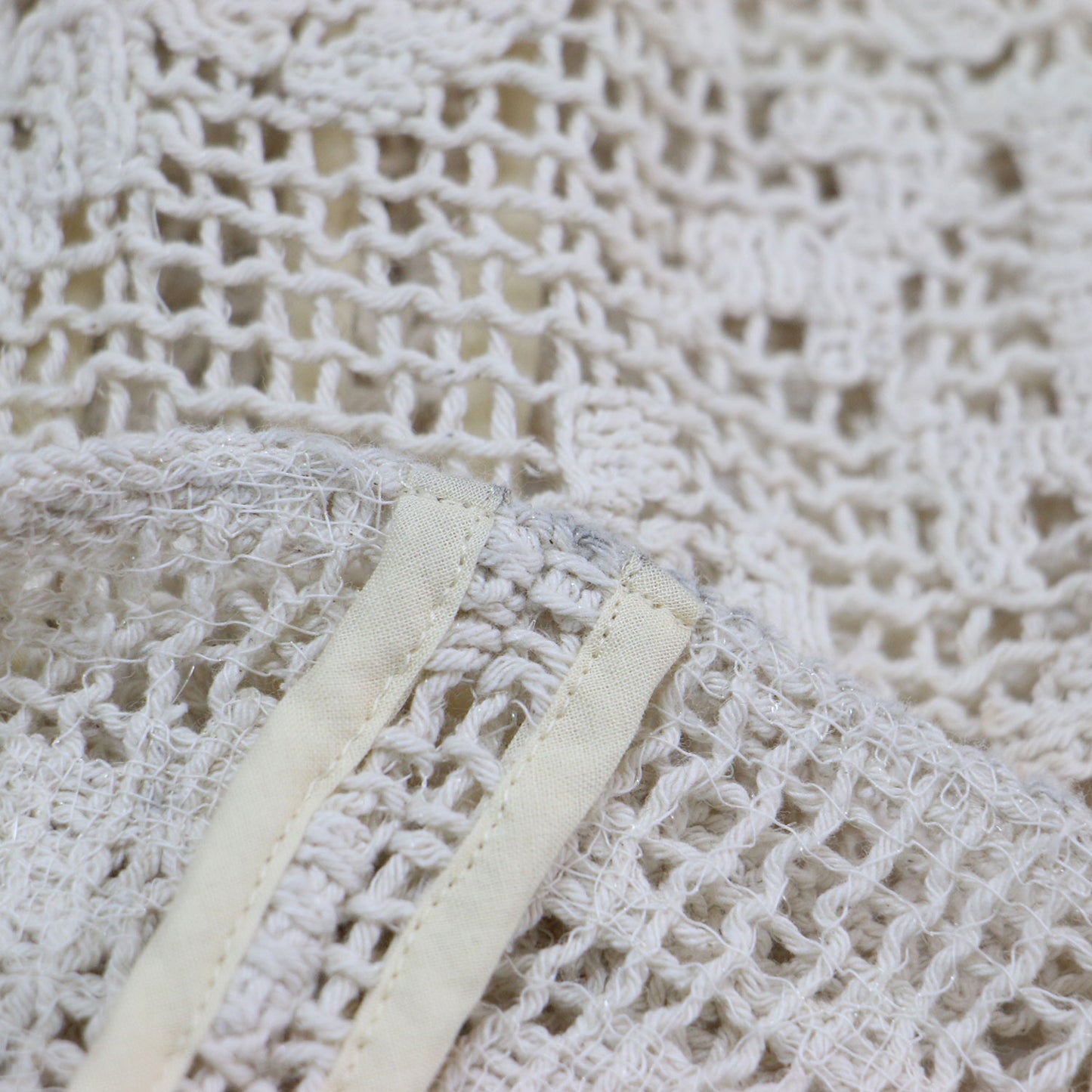 23秋冬 コットン レース スカート / COTTON LACE ロング丈 Aライン フレア 総柄 透かし編み サイドファスナー