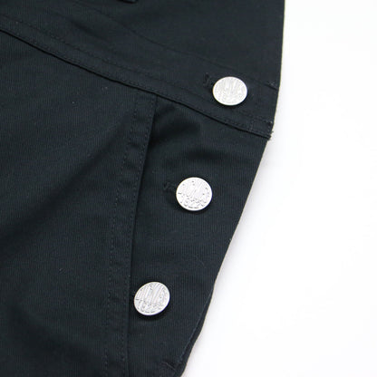 × Dickies コラボ 24春夏 ジャンパースカート / ワンピース オーバーオール Aライン ストレッチ コットン ウォッシャブル