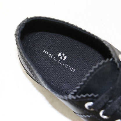 × PELLICO 25春夏 レザー プラットフォーム スニーカー / シューズ ローカット レースアップ フラット 厚底 撥水加工