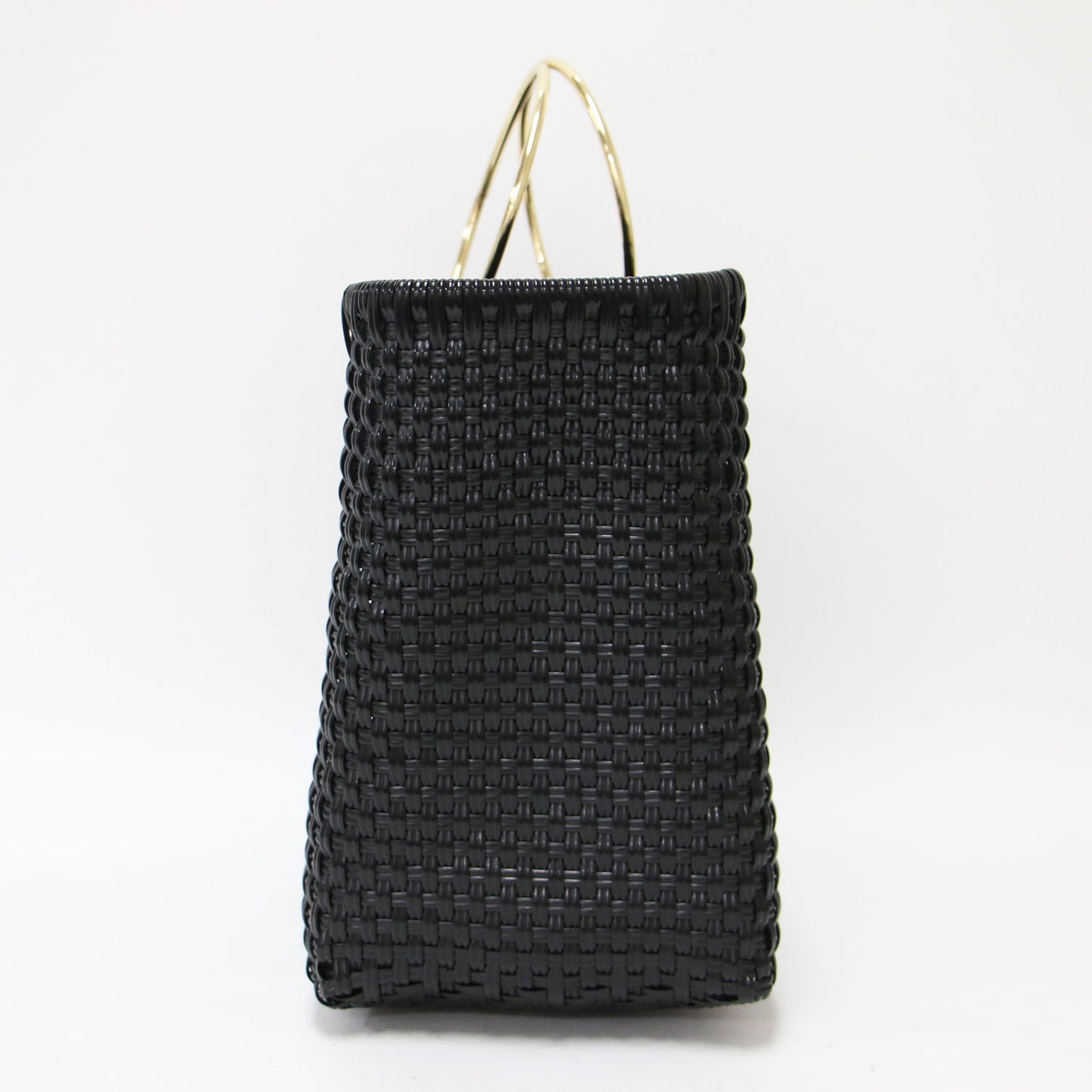 25秋冬 ハンドルメルカド BAG / ハンドバッグ バスケット メッシュ編み ゴールドリングハンドル