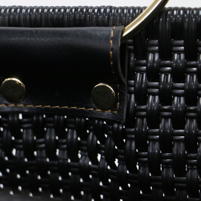 25秋冬 ハンドルメルカド BAG / ハンドバッグ バスケット メッシュ編み ゴールドリングハンドル