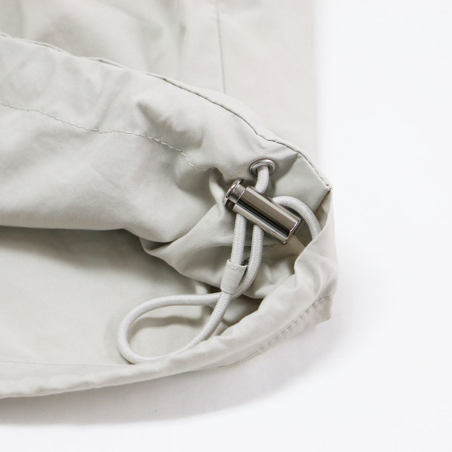 24秋冬 ノーカラー クロップド ジップアップブルゾン / TECH POPLIN ABILA ジャケット 長袖 クルーネック ラグラン ギャザー