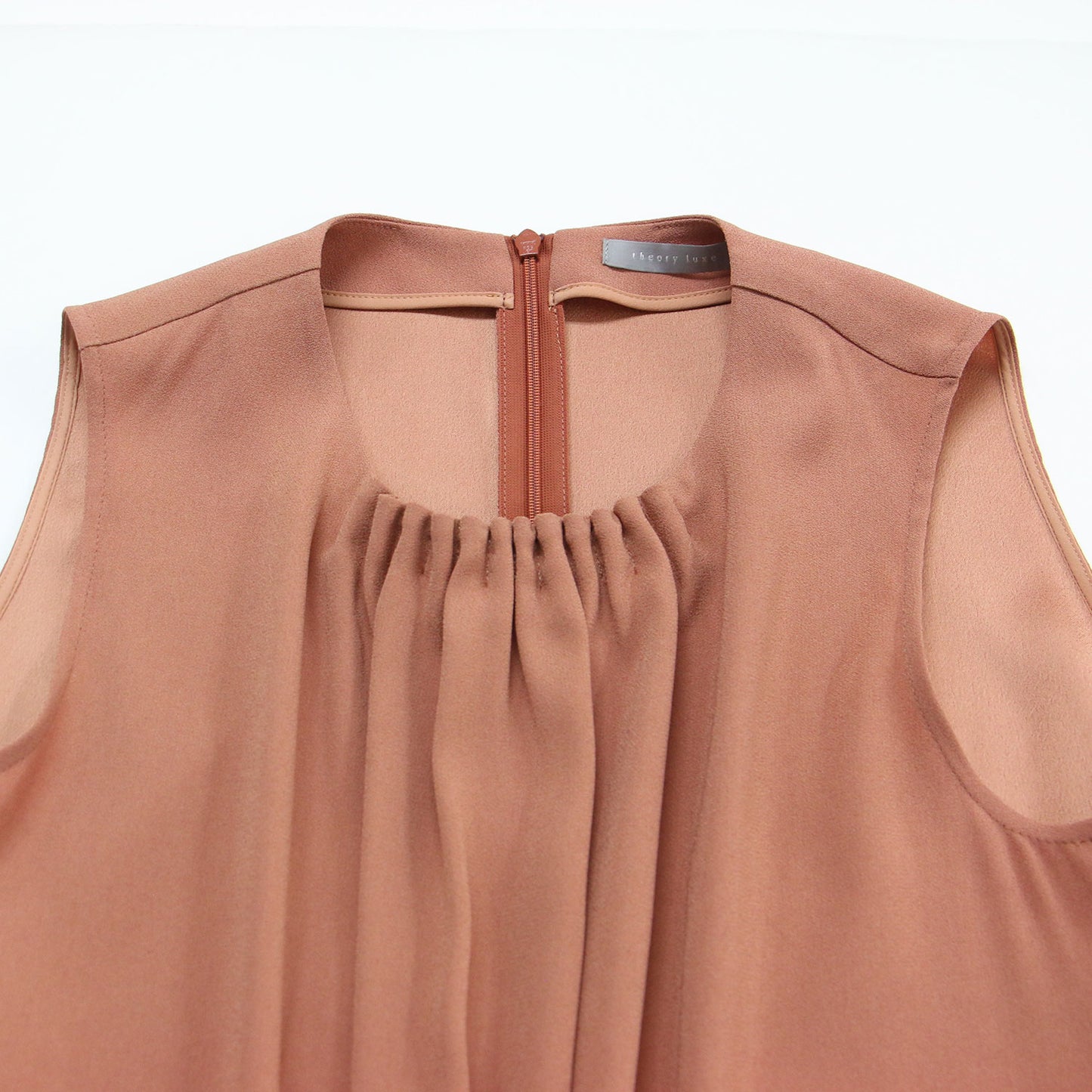 25春夏 スリーブレス ロング ドレス / Eva Vonia Dress ワンピース クルーネック センターギャザー Aライン フレアシルエット ジョーゼット ウォッシャブル