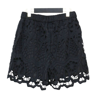 × Plage 別注 25春夏 レース ショートパンツ / LACE イージーパンツ ウエストゴム ドローコード 刺繍 総柄 凹凸