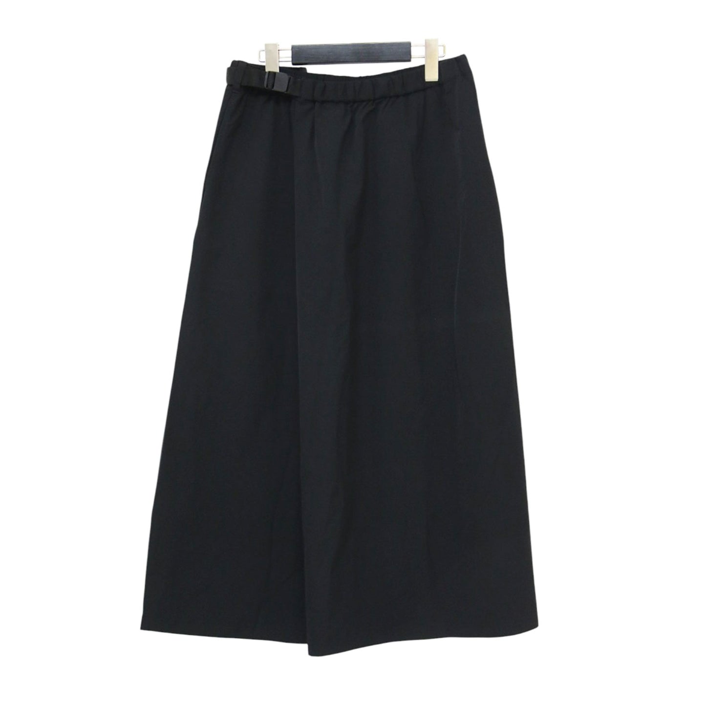 23春夏 ナイロン イージー フレアスカート / WAVE ADJUST SKIRT ウエストゴム ロング丈 Aライン 撥水加工