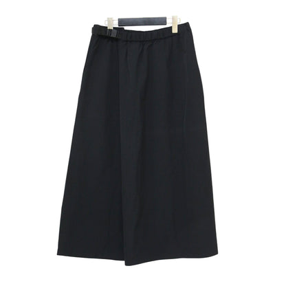 23春夏 ナイロン イージー フレアスカート / WAVE ADJUST SKIRT ウエストゴム ロング丈 Aライン 撥水加工