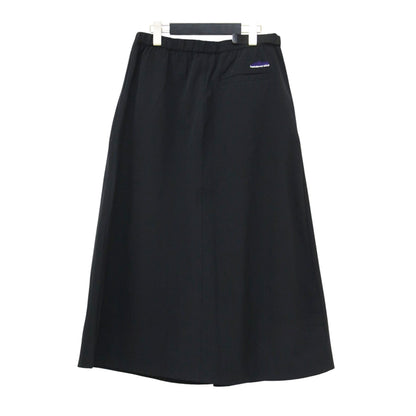 23春夏 ナイロン イージー フレアスカート / WAVE ADJUST SKIRT ウエストゴム ロング丈 Aライン 撥水加工