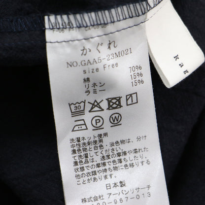 25春夏 コットン リネンフリルカラーシャツ / ブラウス 長袖 ハイネック ドロップショルダー