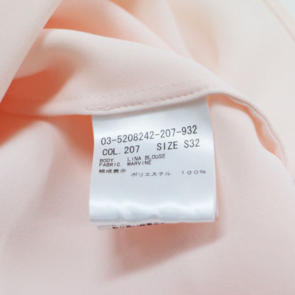 25春夏 バンドカラーシャツ / Marvine Lina Blouse ブラウス ノースリーブ 比翼ボタン タック シアー