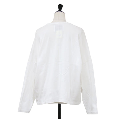 ロゴロングスリーブＴシャツ / プルオーバー ラウンドネック 長袖 ドロップショルダー コットン ウォッシャブル