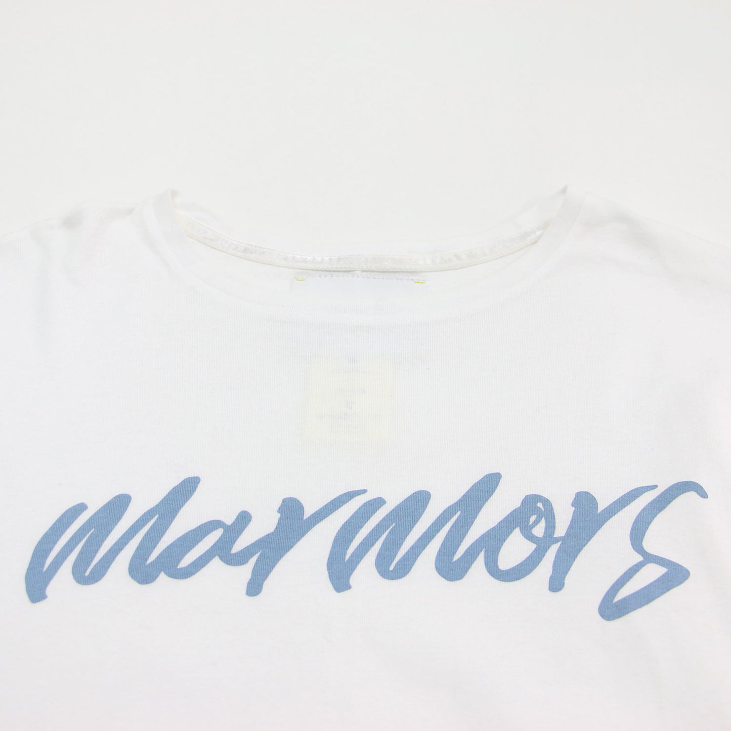 ロゴロングスリーブＴシャツ / プルオーバー ラウンドネック 長袖 ドロップショルダー コットン ウォッシャブル
