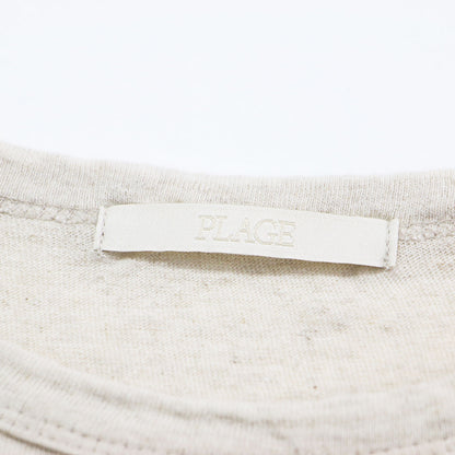 23春夏 リネン コットン Tシャツ / プルオーバー フレンチスリーブ クルーネック タック