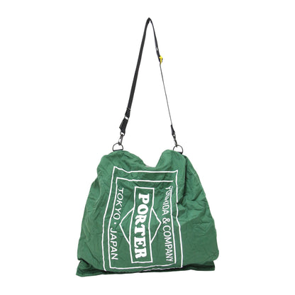× DIGAWEL コラボ / SHOPPING BAG ショルダー 手提げ 2way ロゴ プリント スナップボタン 折りたたみ